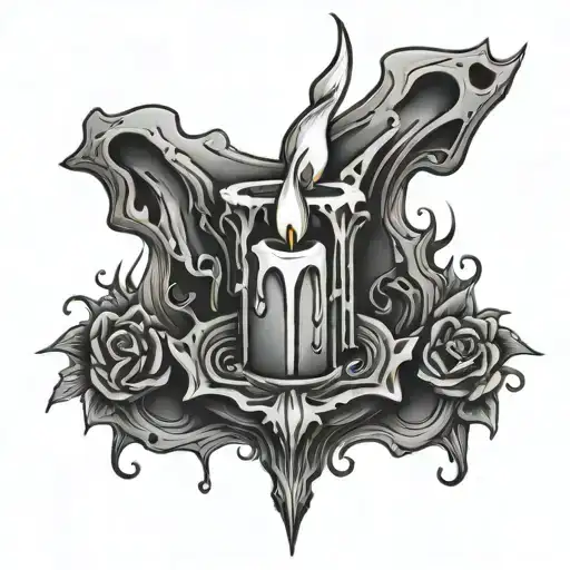 Gothic Candle Melting