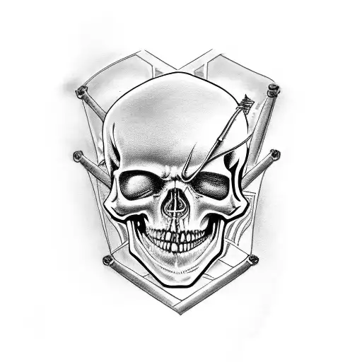 For Forearm One Side Biker On V-rod And Other Side Biker Skeleton On Ghost Bike