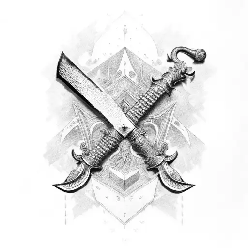 Tattoo Of A Historical Nordic Sword