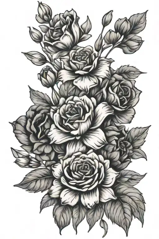 January And September Birth Flower Bouquet