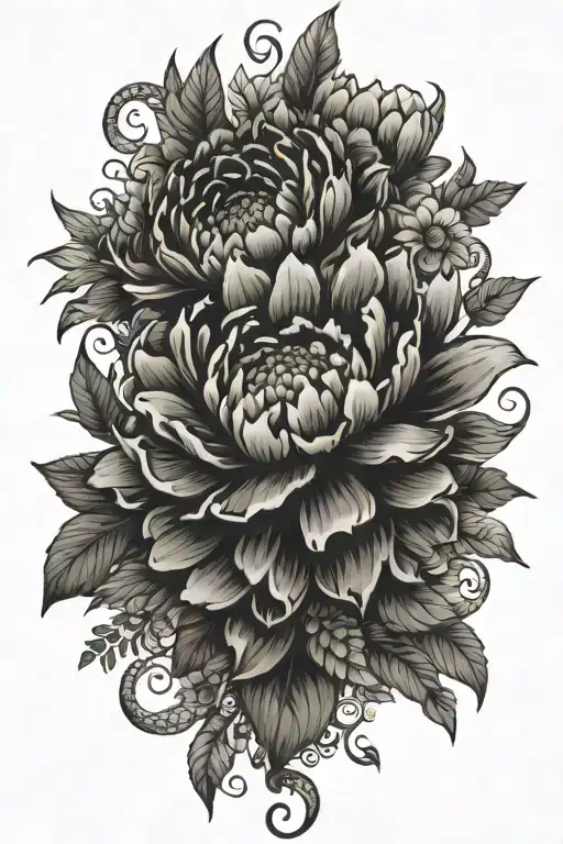 Peony Sunflower Snake Spider Butterfly Bee Floral