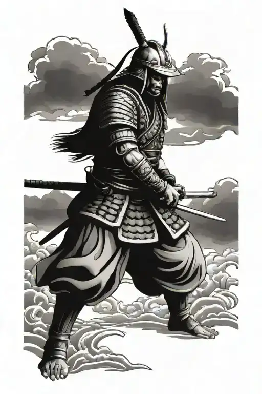 Praying Samurai Warrior