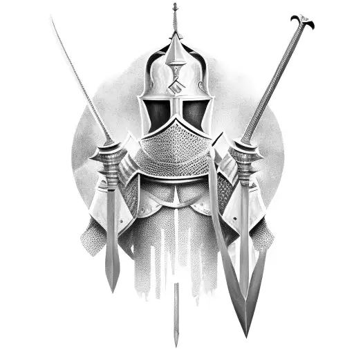 A Knight With A Sword