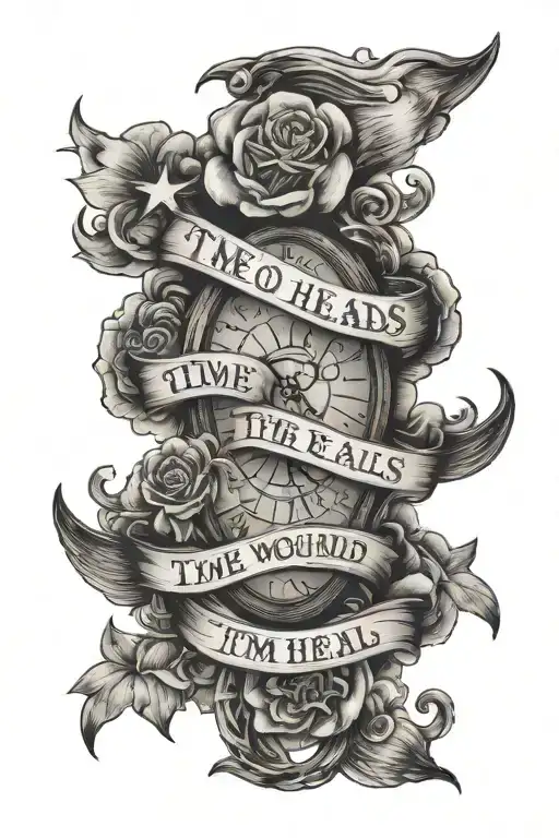 Cloudy Stars Time Heals All Wounds Quote