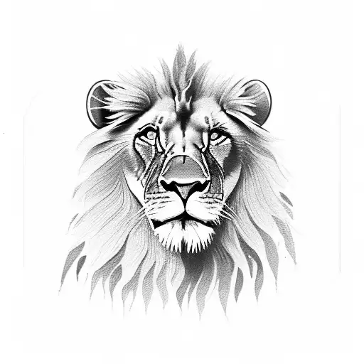 A Majestic Lion Wearing A Camera As A Necklace