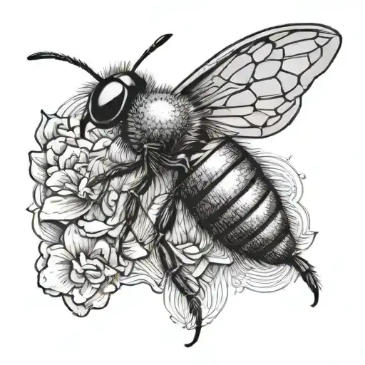 A Bee With Butterfly Wings Flying