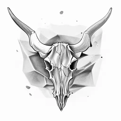 Longhorn Skull With Setting Su Skull