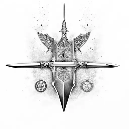 Claymore Sword With Stars