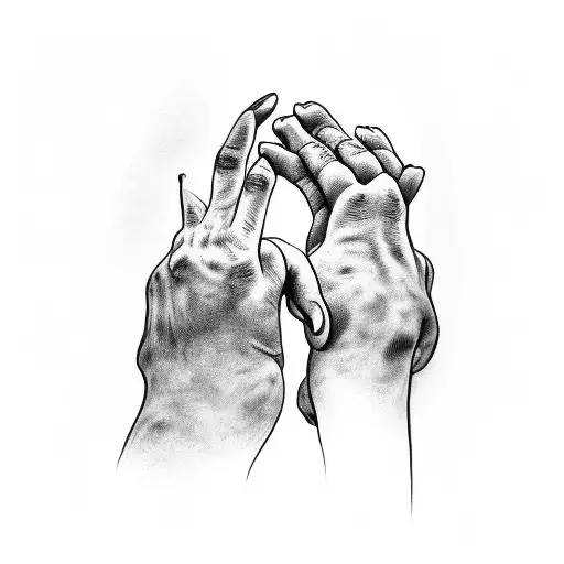 Evil Hand Holding A Puppet Handle