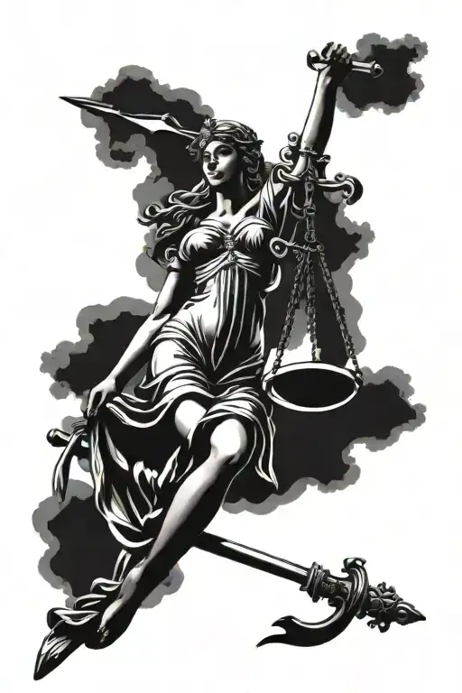 Lady Justice Tarot Card