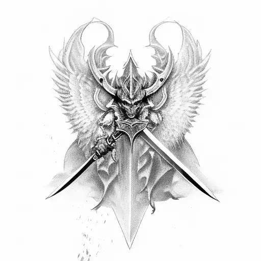 Sword With Devil Wings