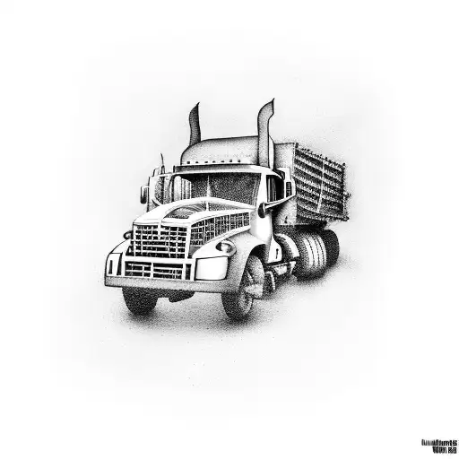 A Logistic Truck Merged With A Guitar