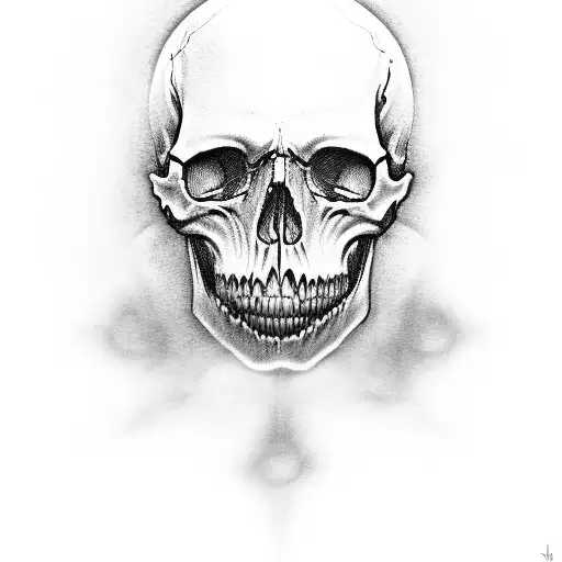 Realistic Skull Demon Of Death