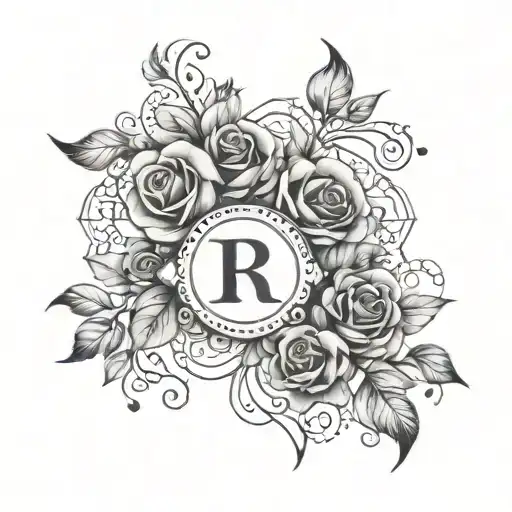 Create A Tattoo Featuring Your Children's Names Or Initials In A Creative And Stylish Manner