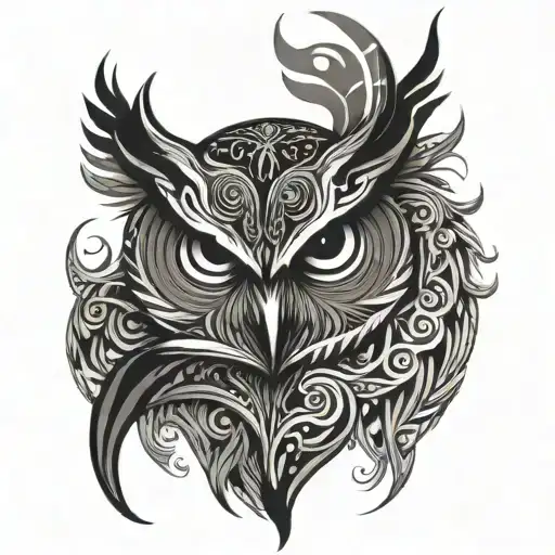 Owl Tribal Inspired Design