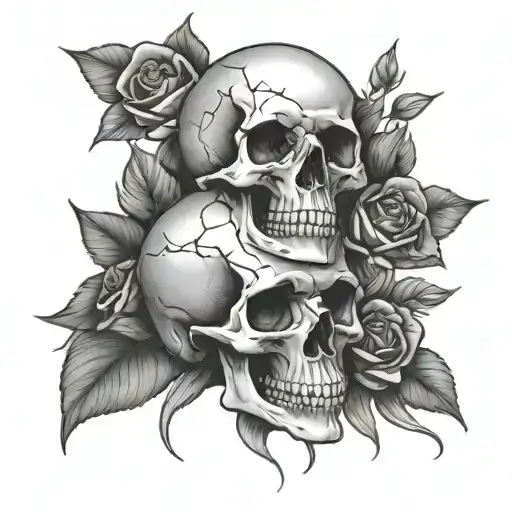Skull And Roses