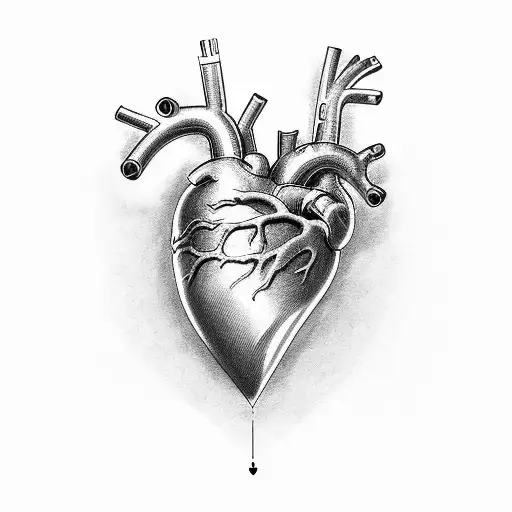 A Heart Line Forming The Number 10