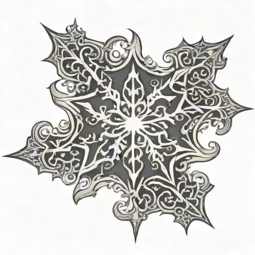 Gothic Snowflake Design