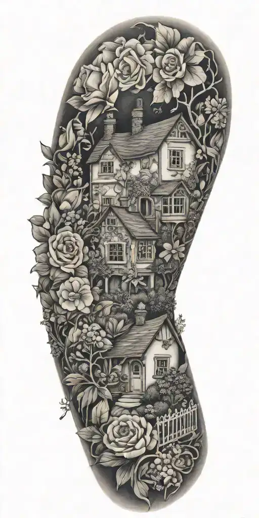 An English Cottage Garden Wrapped Around My Arm