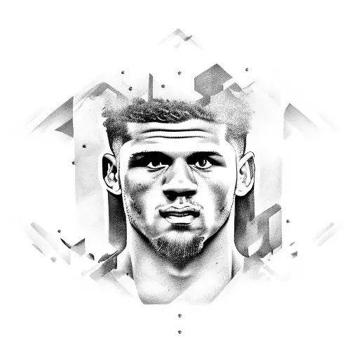 Create A Tattoo Of A Football Player In Action