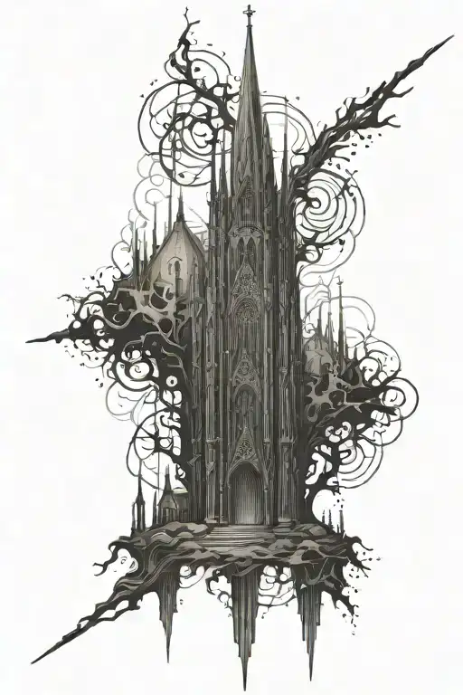Tall Skinny Dark Cathedral