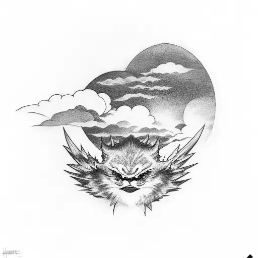 Rising Sun With Clouds