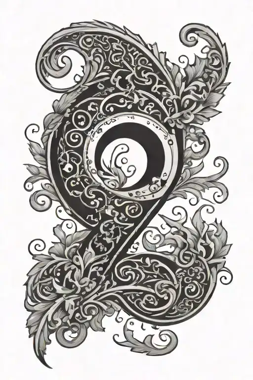 Semi Colon Symbol Incorporating The Number 5