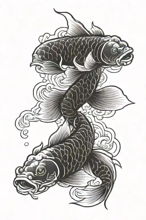 Japanese River Koi Fish