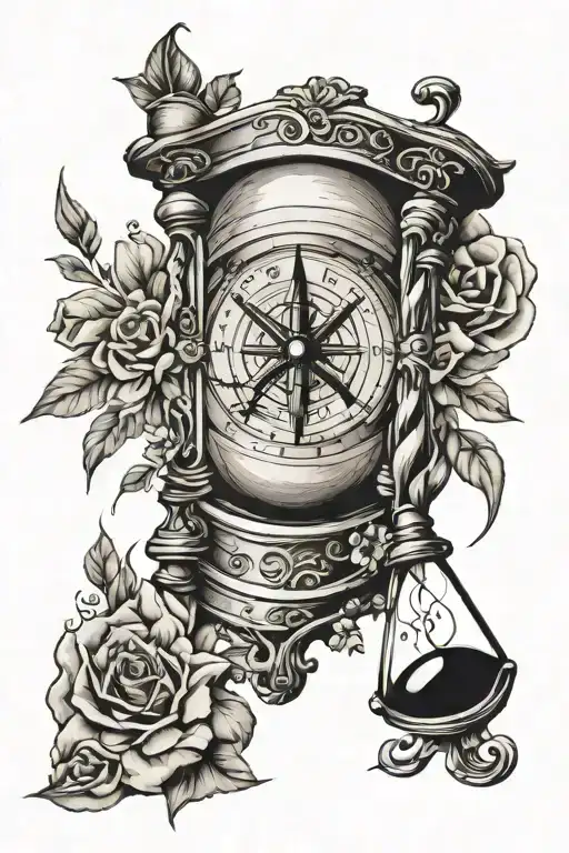Hourglass Combined Compass