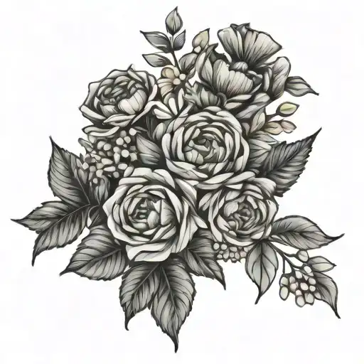 August November And June Birth Flower Bouquet