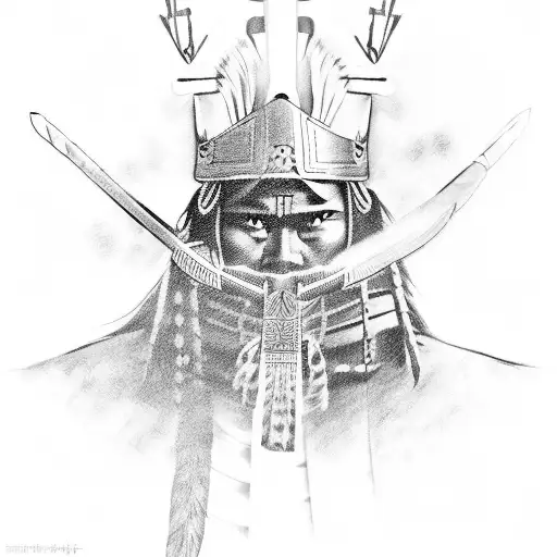 Apache And Samurai Warrior