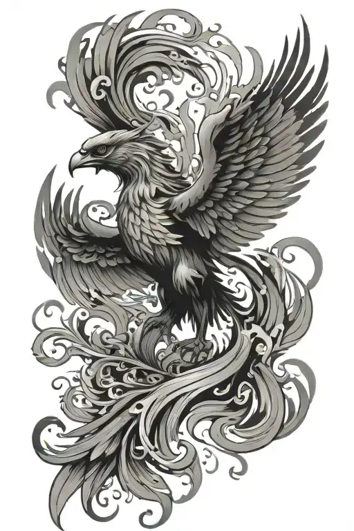 Phoenix Rising From The Ashes