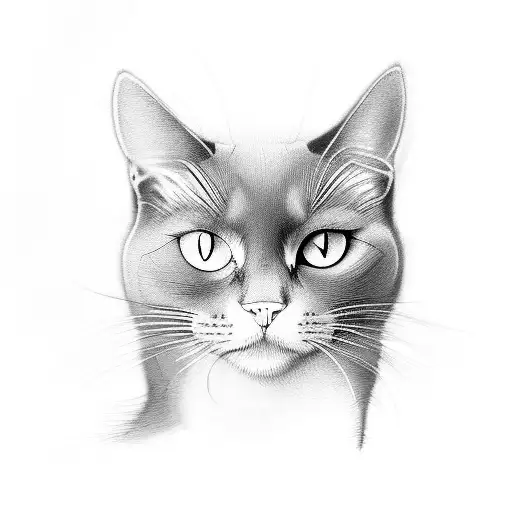 Black Cat With Yellow Eyes