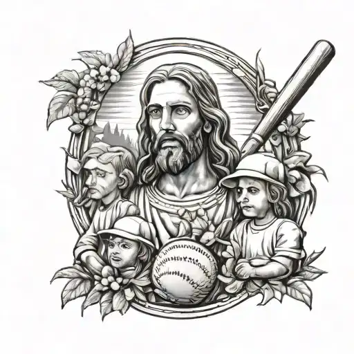 Jesus Outdoors Family And Baseball
