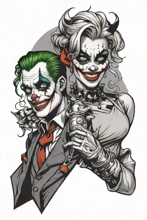 Laugh Now Cry Later Joker Harley Quinn