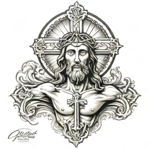 Cross And Jesus Christ