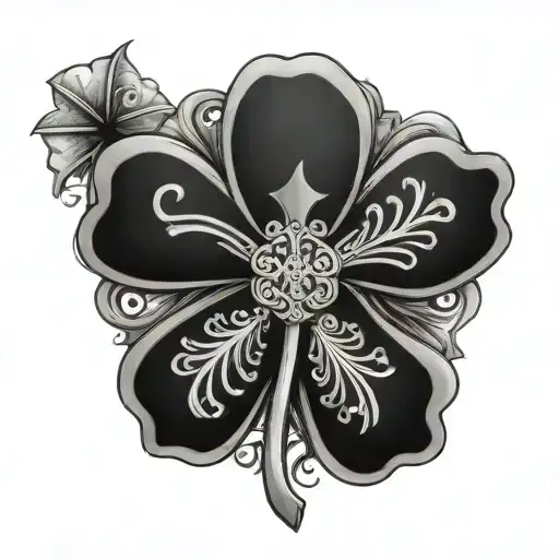 Shamrock And A Cross