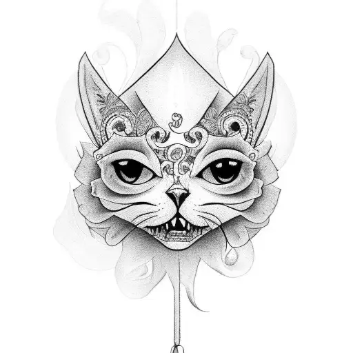 Full Sleeve With A Catrina In It Some Few Details In Color