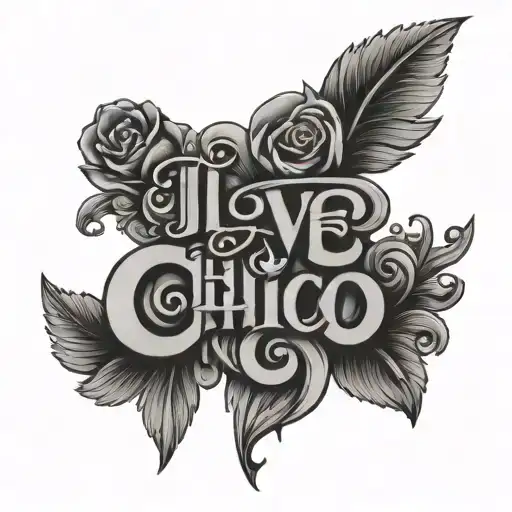 I Love Chico Letters