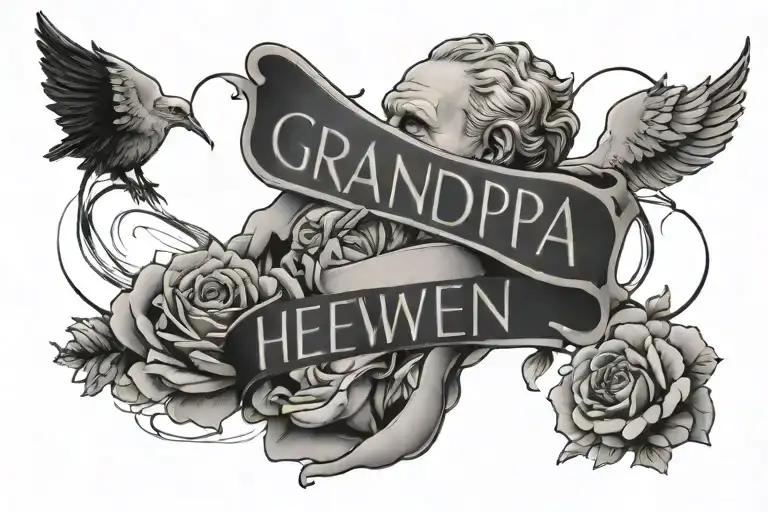 Grandpa In Heaven Something Aesthetic Arm Band