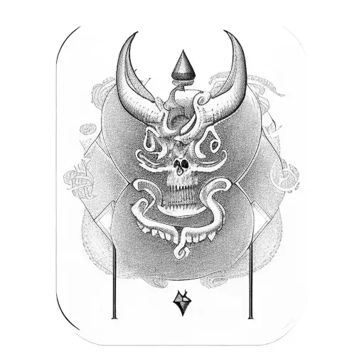 A Magician Card Tarot Design With Intricate Scientific Equations Forming The Background