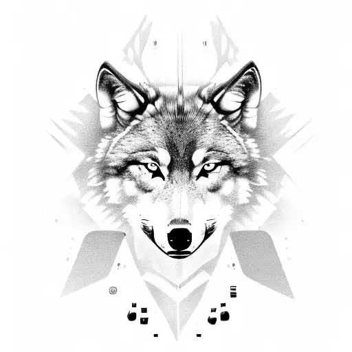 A Videogame Controller Merging With A Wolf