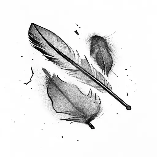 A Feather Made From Broken Glass