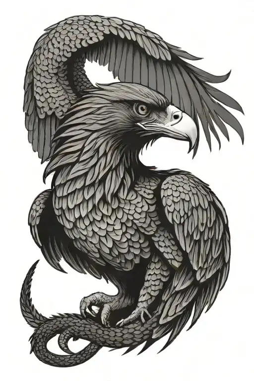 Wedge Tailed Eagle With A Red Belly Black Snake In Its Mouth