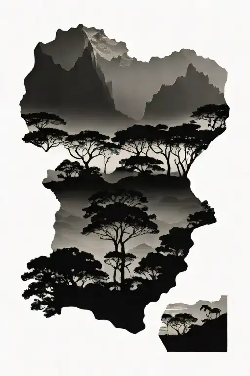 African Forrest Mountains