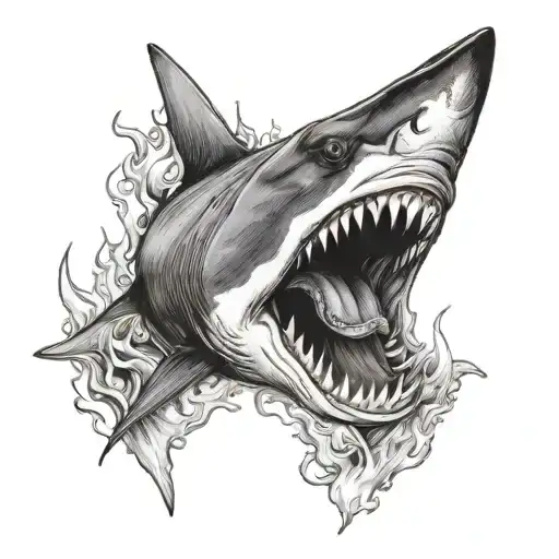Shark On Fire