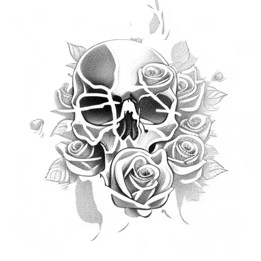 Skull And Roses