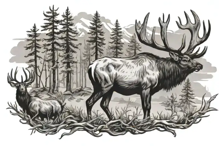 Hunting And Elk