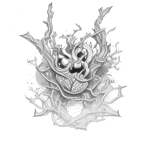 Thorny Vine With Goodness And Evil