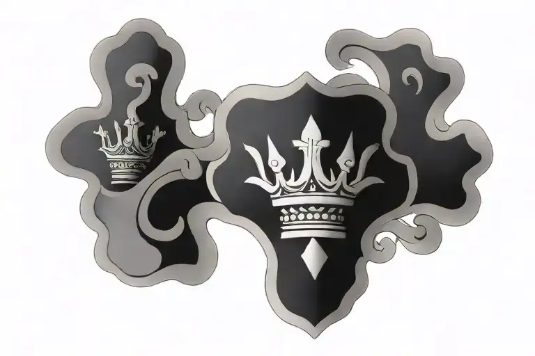 Paper Nail Cross With Crown